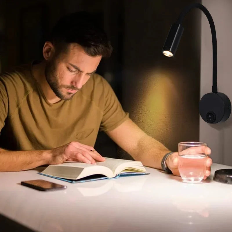 Versatile LED Wall Lamp: Modern, Flexible, Perfect for Reading in Bed | Kalsten