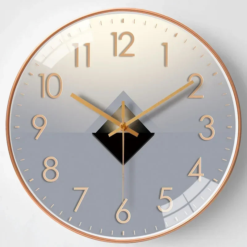 Kalsten | Silent Classic Wall Clock | Non-Ticking Elegant Timepiece for Bedroom & Office