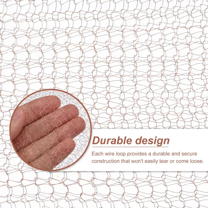 Kalsten | Snailgard Copper Snail Fence Mesh Tape | Protection against Snails in the Bed & Garden | Various Lengths | Rustproof & Weather Resistant