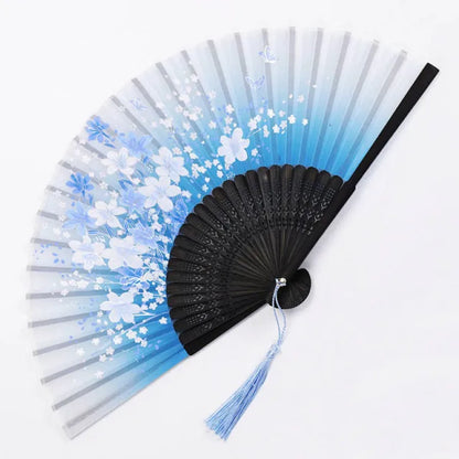 Traditional Japanese Style Floral Hand Fan | Karnz