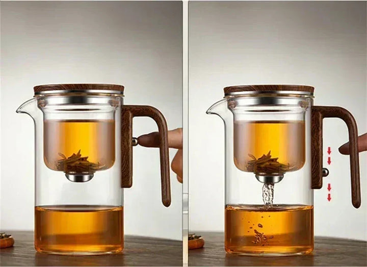 TheePuur Glassfera – Glass Teapot with Loose Filter for Hot and Cold Tea | Kalsten
