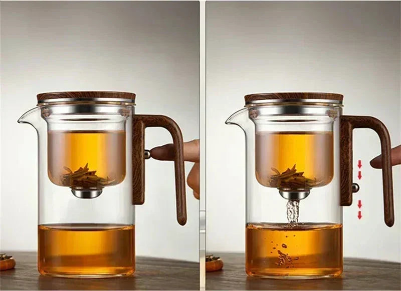 Skanto | TeaPure Glassphere – Glass Teapot with Loose Filter for Hot and Cold Tea
