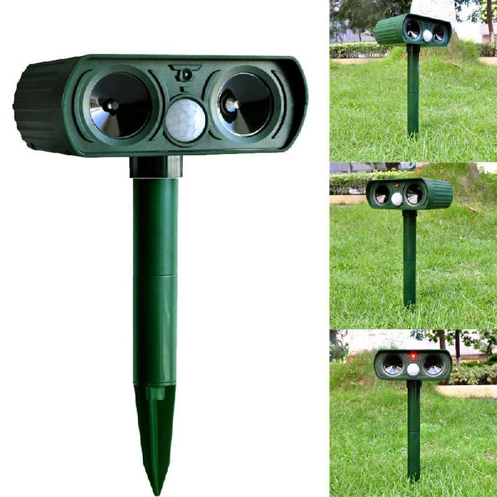 Solar Powered Ultrasonic Animal Repeller | Kalsten