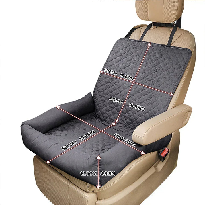 Kalsten | Pawmodo Waterproof Dog Car Seat Cover | Portable Travel Bed for Car | Anti-Soil | For Small & Medium Dogs
