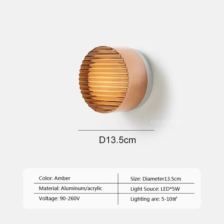 Modern LED Wall Lamp Amber Jelly | Kalsten