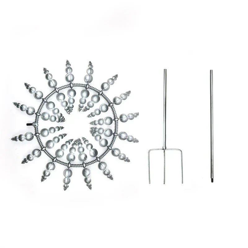 Kalsten | Unique Solar-Powered Kinetic Metal Windmill Spinner - Magical Wind Collectors for Patio, Garden, Lawn Outdoor Decoration