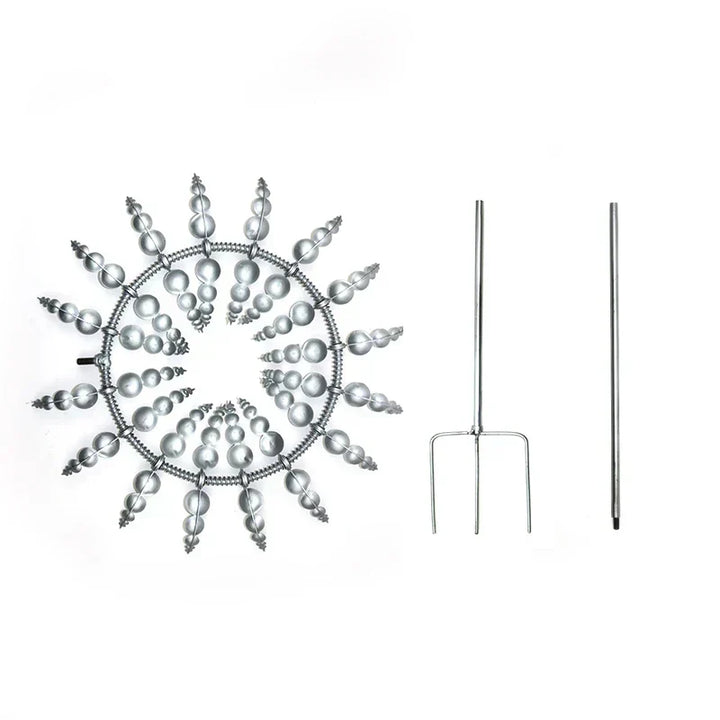 Kalsten | Unique Solar-Powered Kinetic Metal Windmill Spinner - Magical Wind Collectors for Patio, Garden, Lawn Outdoor Decoration