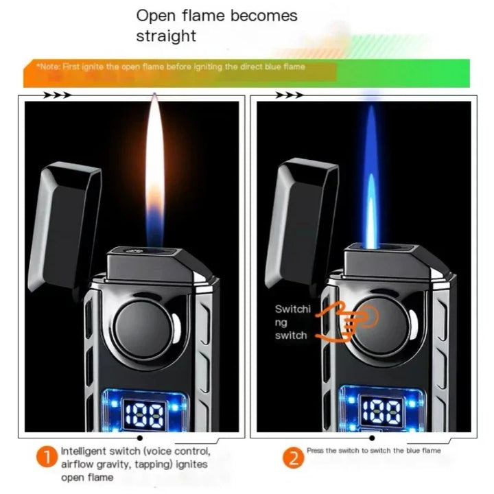Voice Controlled USB Colorful Double Flame Lighter | Kalsten