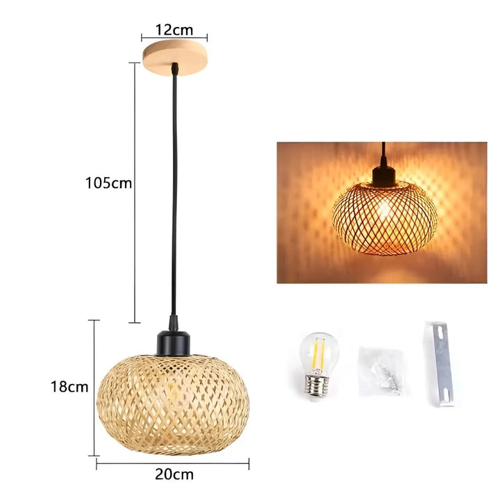 Elegant Rattan Pendant Light: Luxury Lighting for Any Space Kalsten