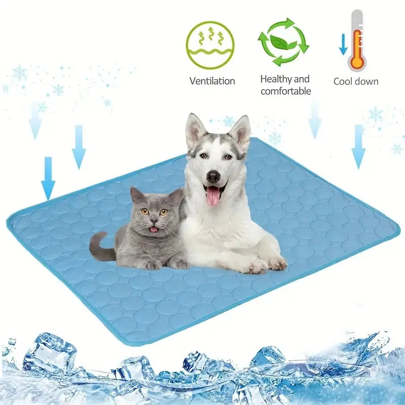 Extra Large Dog Cooling Mat | Summer Pet Bed for Small and Large Dogs | Durable Blanket for Cats & Sofa Protection - Cooling Blanket Sheet | Karnz