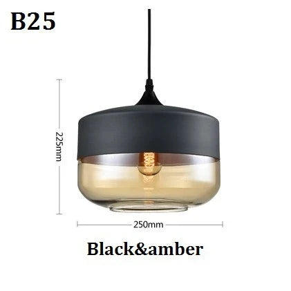 Modern Glass Pendant Lighting – Retro Ceiling Lamp for Kitchen, Dining Room, Bedroom, Bar, Cafe, and Indoor Table Decoration | Kalsten