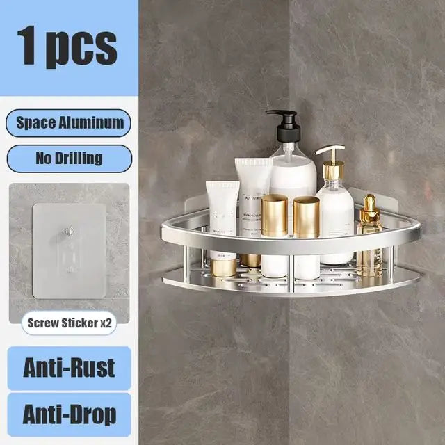 Shower shelf without drilling aluminum | Kalsten