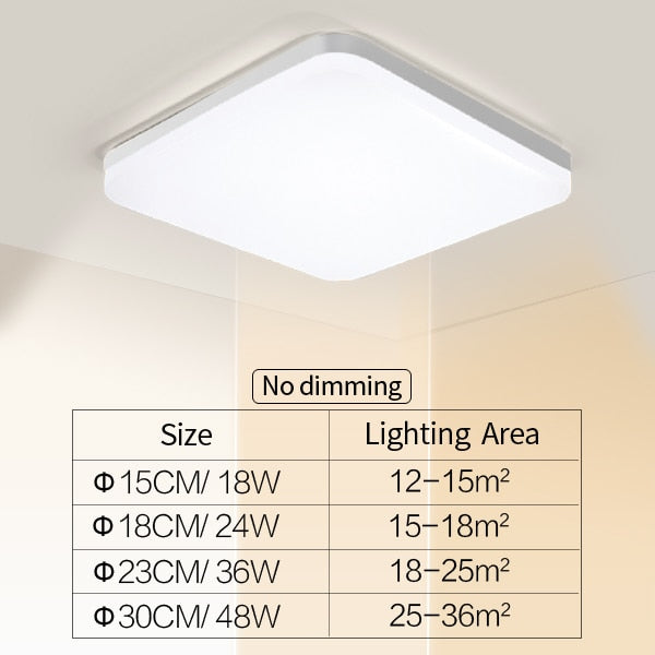Natural Room Sleek LED Ceiling Light | Kalsten