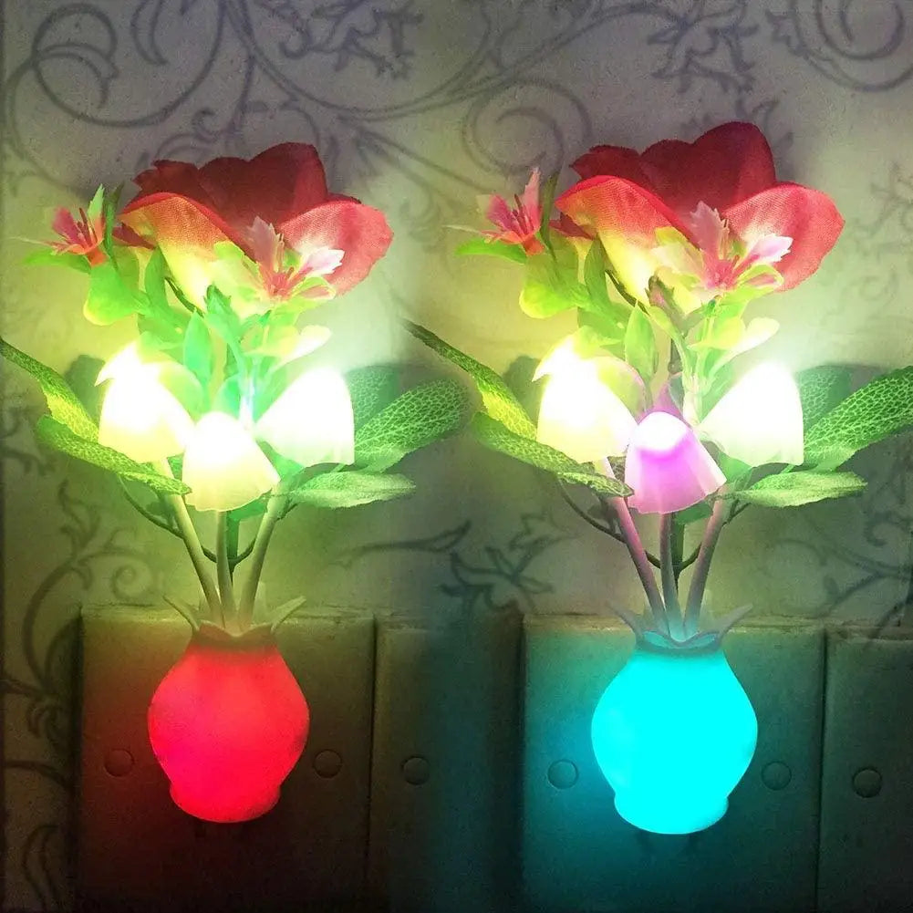 Mini Flower Vase Smart Light Sensor Night Lamp | Kalsten
