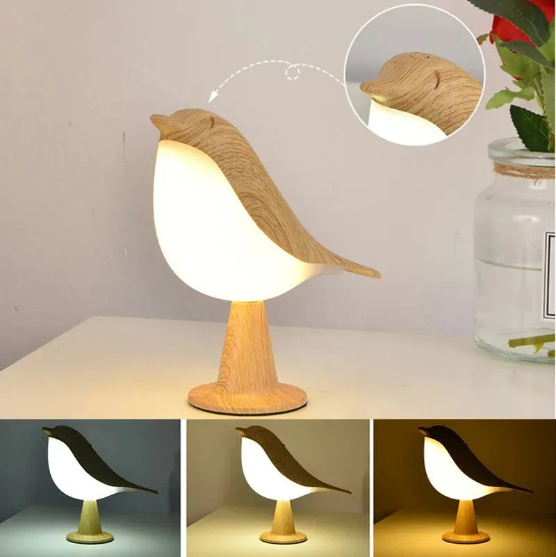 Playful Bird Night Lamp – Touch Control & Adjustable Light Colors Kalsten