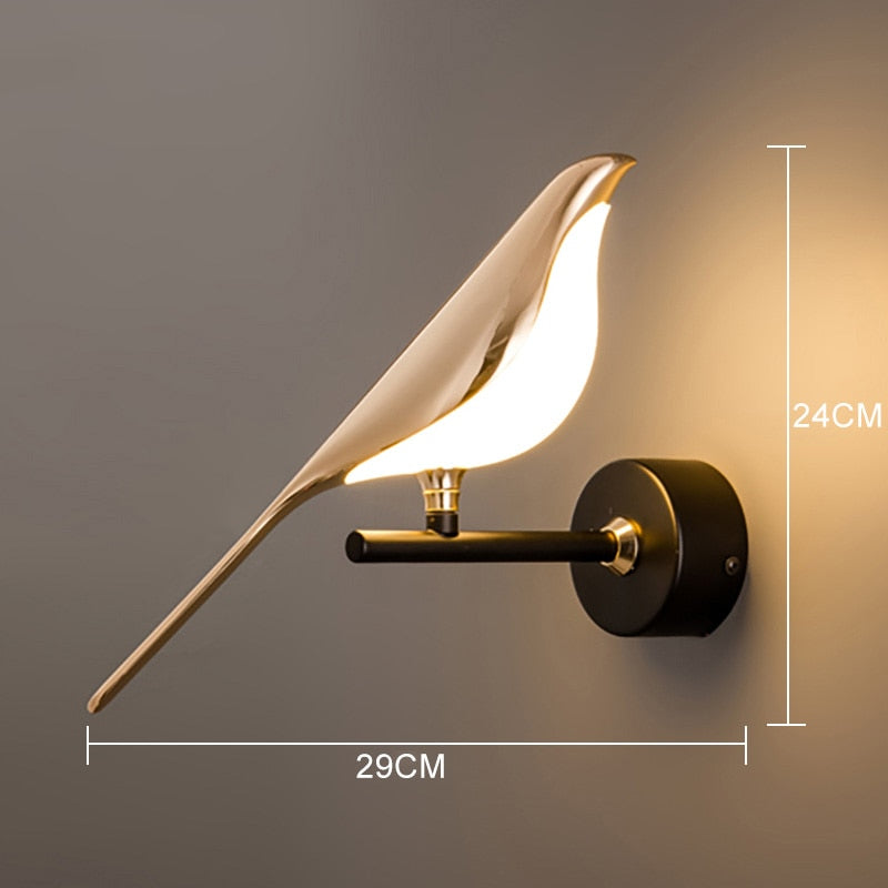 Modern Nordic Wall Bird Lamp | Kalsten
