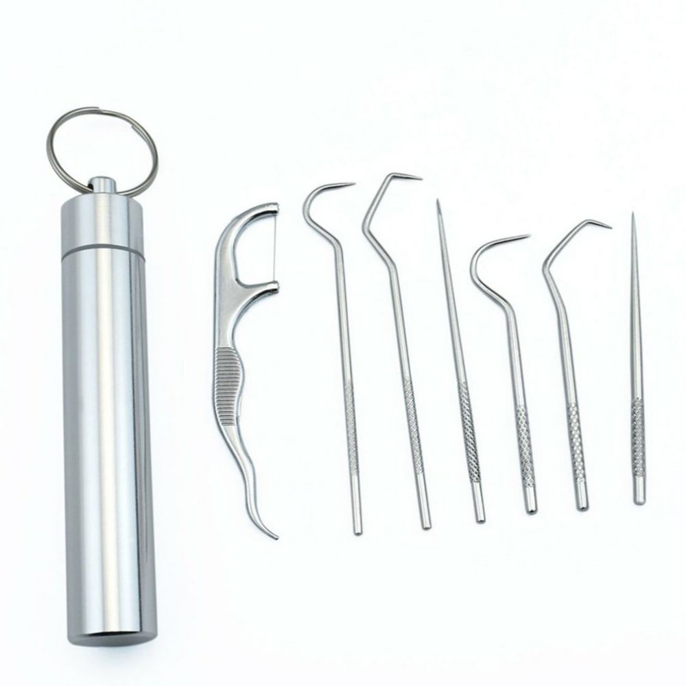 7-piece stainless steel toothpick set | Kalsten