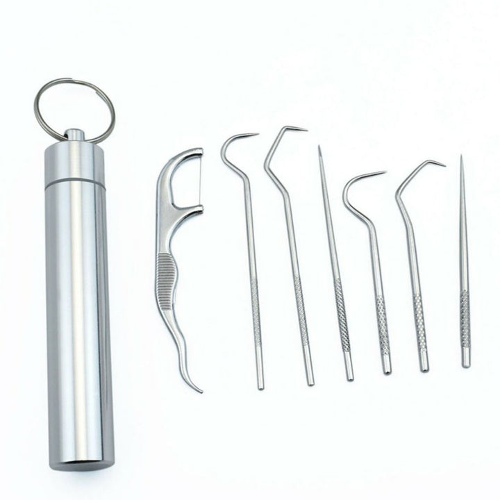 7-piece stainless steel toothpick set | Kalsten