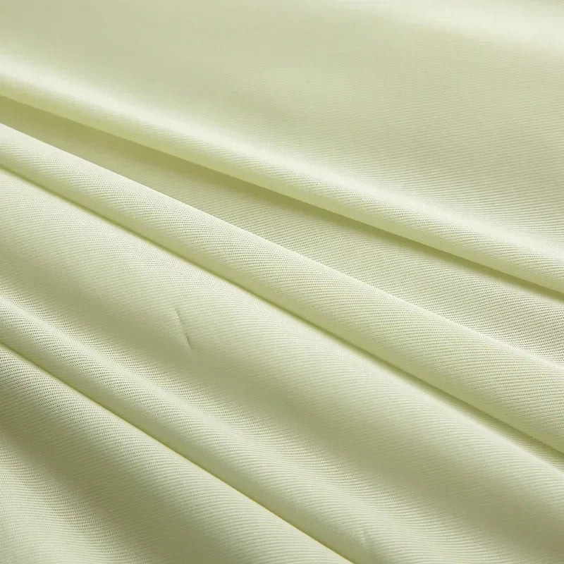 Air Condition Summer Comforter — Pure Color Ice Silk Cooling Blanket, Lightweight & Smooth Twin/King Size Quilt | Kalsten