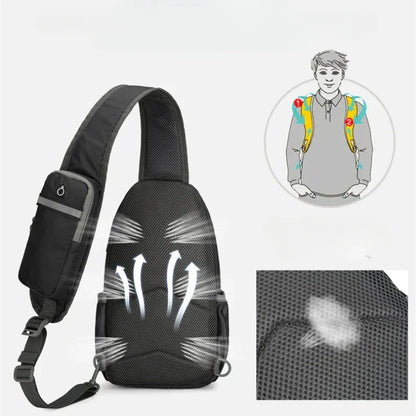 Skanto | SecurePack | Anti-Theft Waterproof Multi-Pocket Shoulder Backpack – Lightweight Crossbody Travel Bag