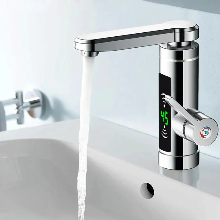 Kalsten | ThermoFlow 3000W Instant Heating Kitchen Tap with 360° Rotating Spout – Stainless Steel & Energy Efficient