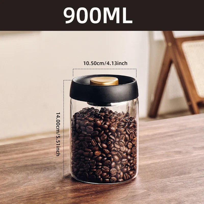 Vacuum storage jar made of borosilicate glass | Kalsten