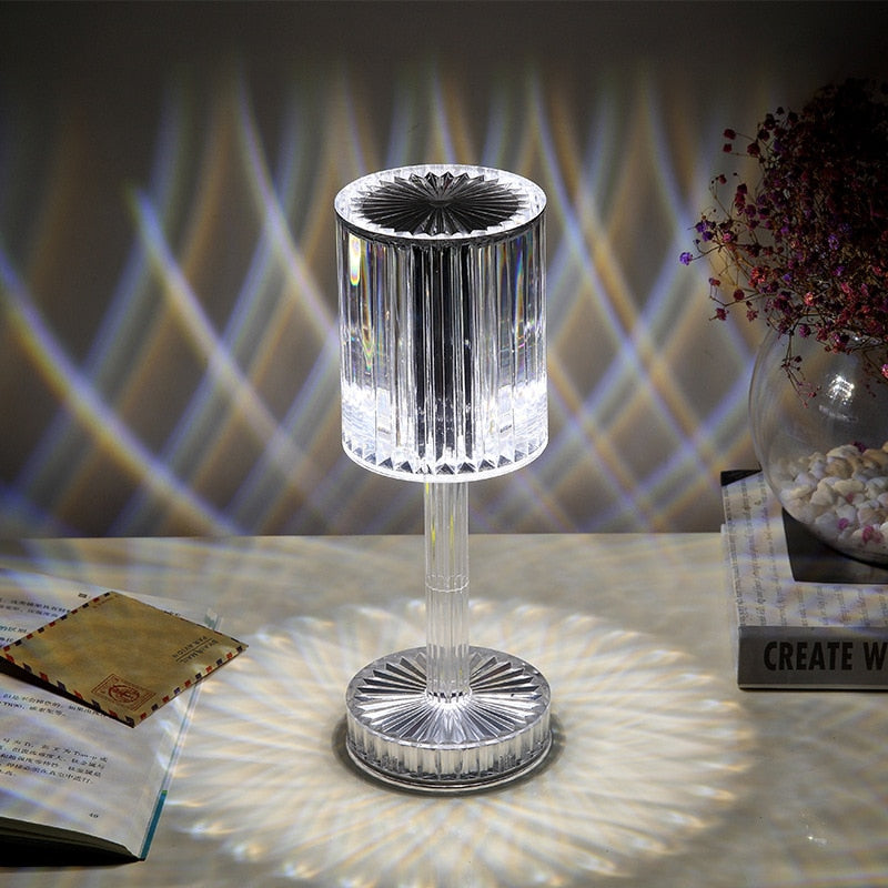 Diamond Glow Acrylic Touch Table Night Lamp | Kalsten