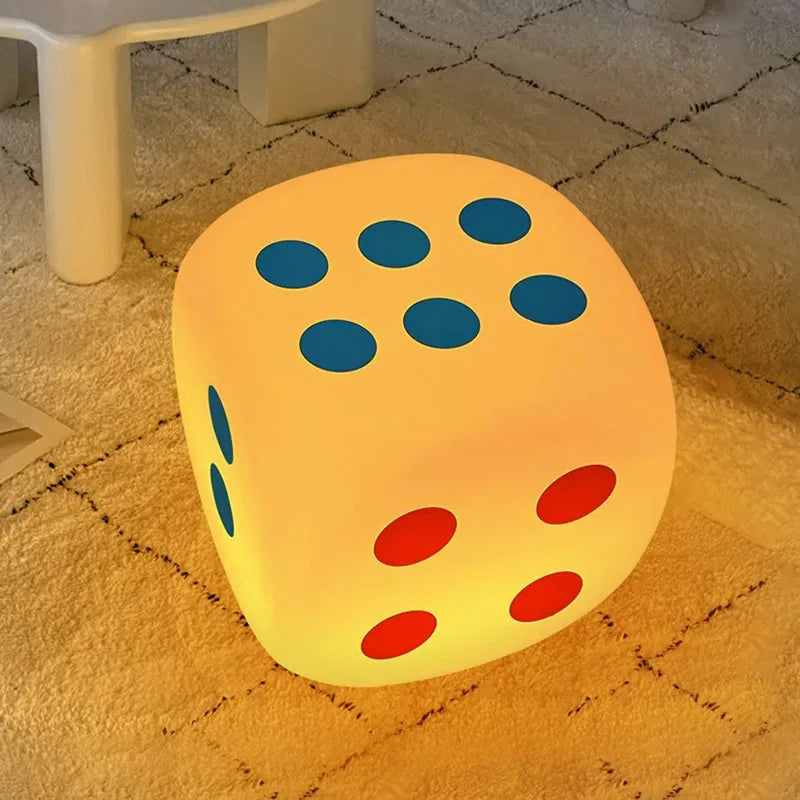 Huge Dice Bedside Atmosphere Floor Table Lamp | Kalsten