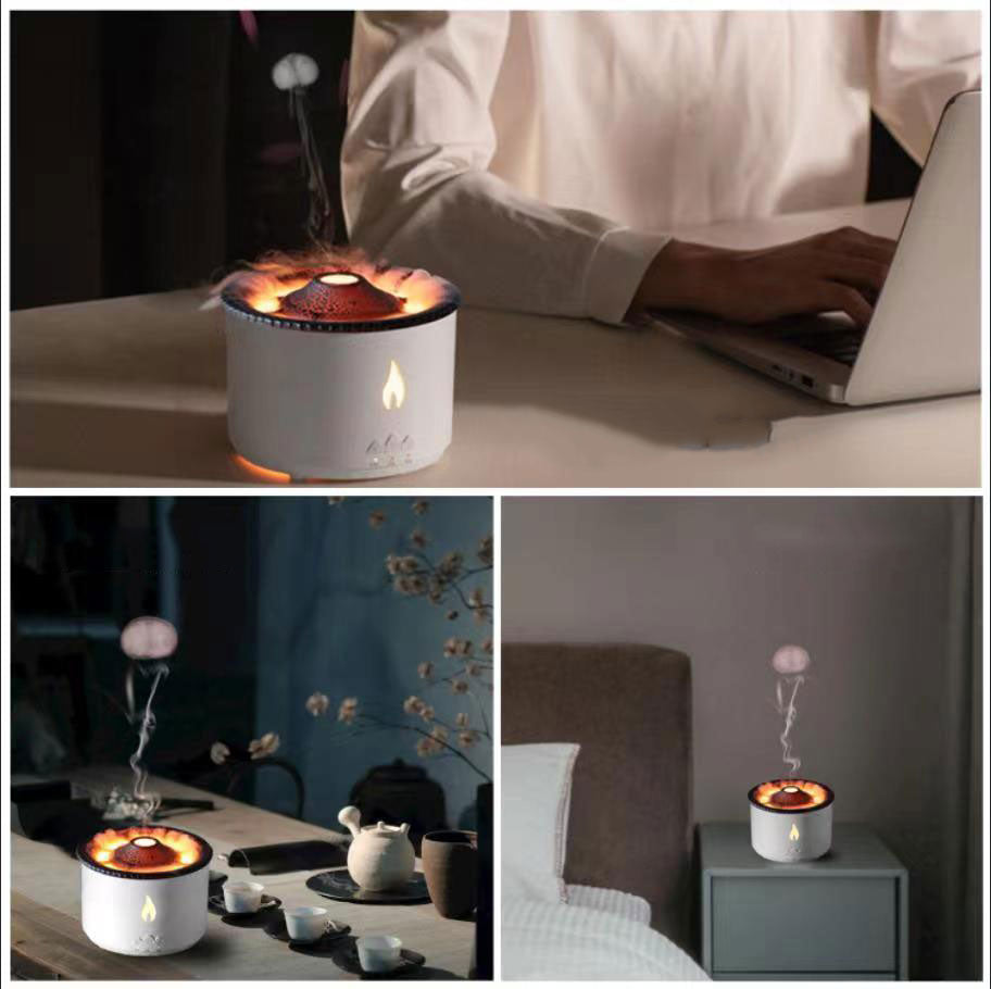Volcanic Flame Air Humidifier Night Lamp | Kalsten