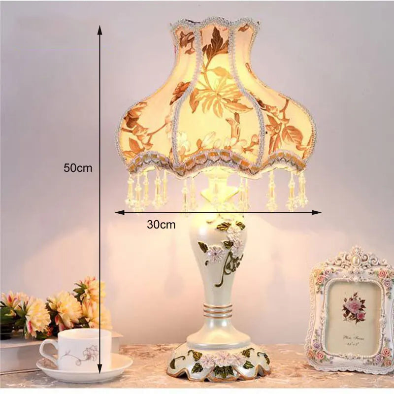 European Style Table Lamp for Bedroom Bedside, Hotel, Wedding Room, Garden, Palace Decor | Kalsten
