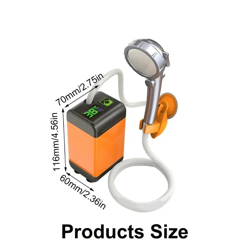 Go Travel Portable Rechargeable USB Outdoor Shower Pump | Kalsten
