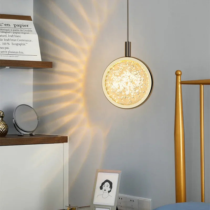 Nordic Crystal Halo Pendant Light | Kalsten