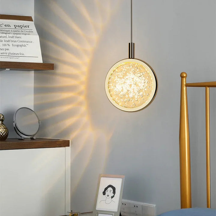 Nordic Crystal Halo Pendant Light | Kalsten
