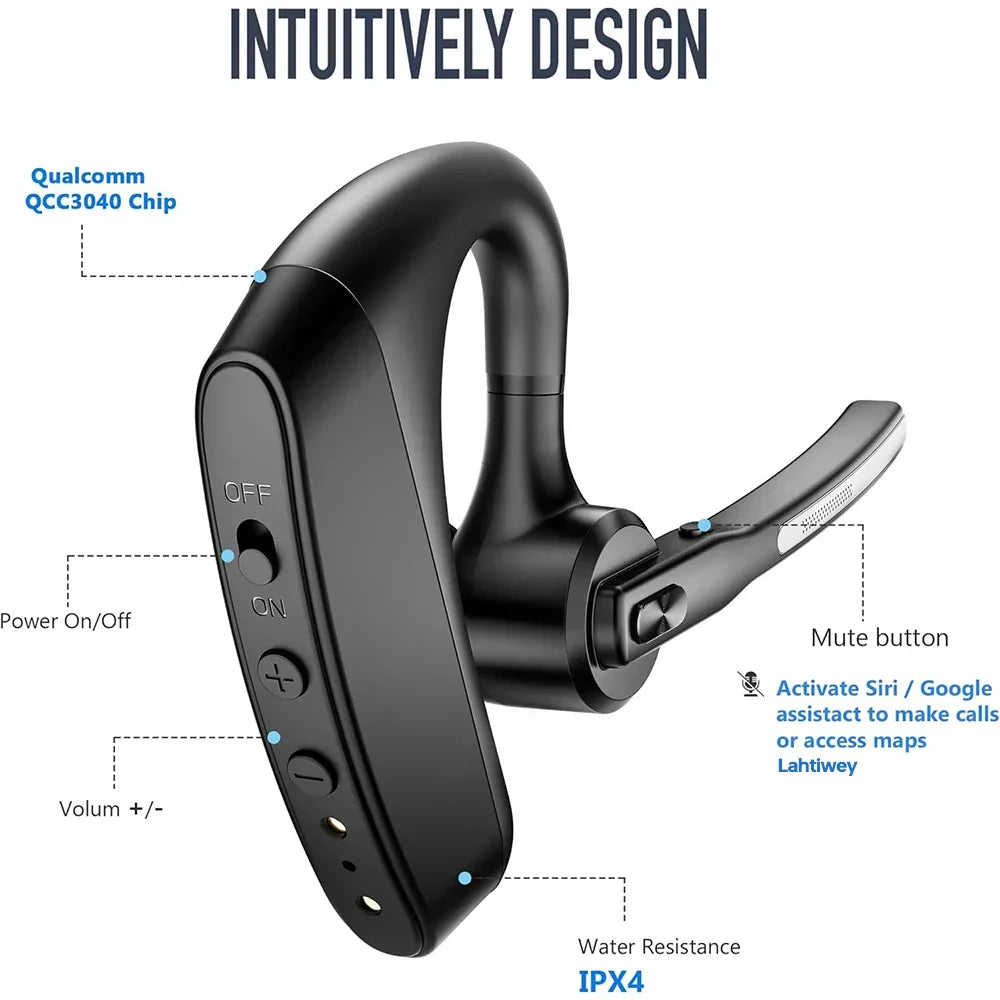 Kalsten | Noise-Cancelling Bluetooth Headset with Dual Microphones – Orivo