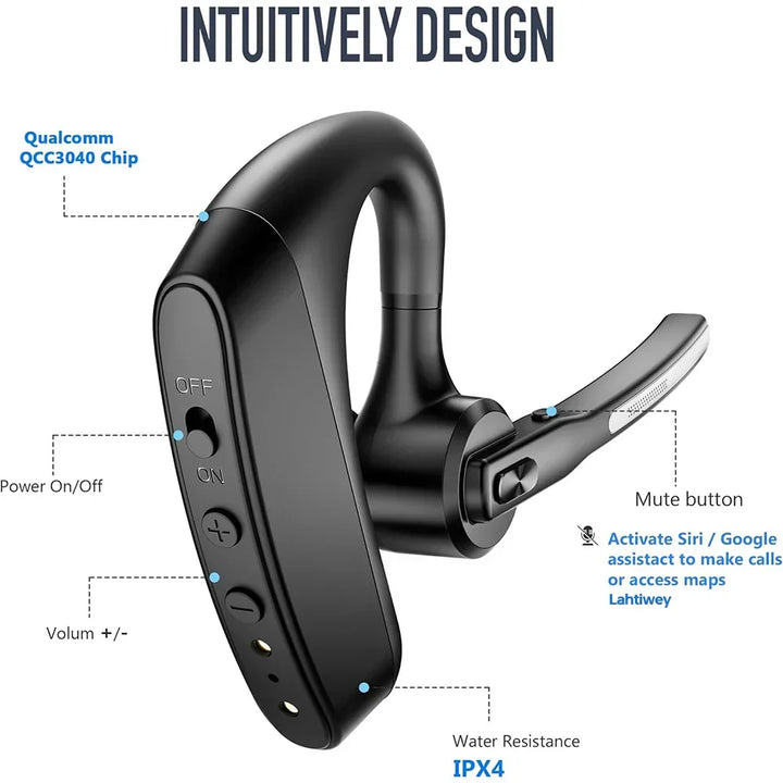 Kalsten | Noise-Cancelling Bluetooth Headset with Dual Microphones – Orivo
