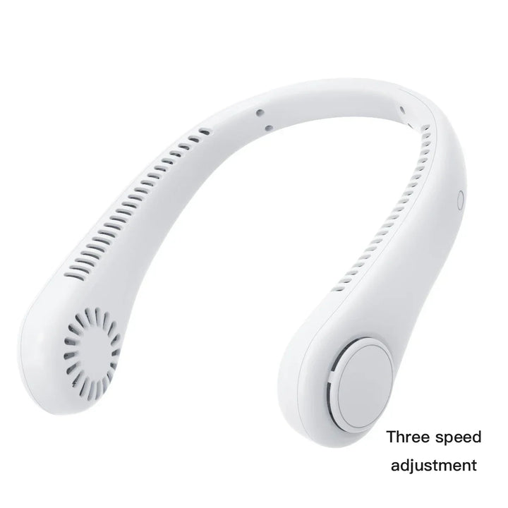 Portable Mini Bladeless Neckband Fan with Digital Display - USB Rechargeable Air Cooler for Neck, Hands-Free Cooling Experience | Kalsten