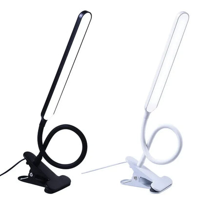 Skanto | LED Clip Lamp LumaFlex | 3 Light Colors & 10 Brightness Levels | USB Powered | Flexible Neck | Eye-Friendly & Dimmable