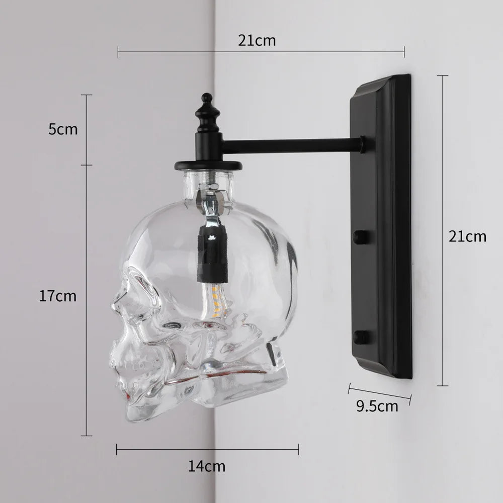 Gothic Skull Bottle Retro Wall Lamp | Kalsten