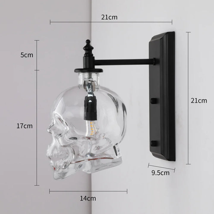 Gothic Skull Bottle Retro Wall Lamp | Kalsten