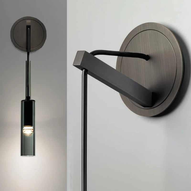 Modern LED Wall Lamp – Stained Glass and Iron Fixture for Living Room, Bedroom, Kitchen, and Bathroom – Stylish Wall Mounted Lighting for Home Decoration | Kalsten