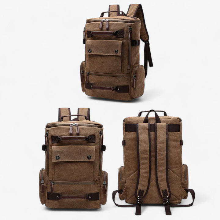 Kalsten | Vintage Canvas Backpack – Stylish & Functional with Laptop Compartment for Everyday & Adventure