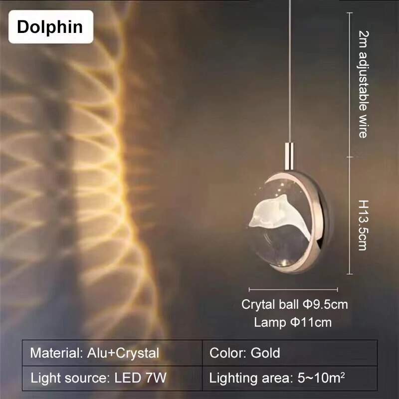 Romantic Crystal Rotating Mood LED Lights | Kalsten