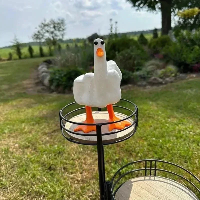 Middle Finger Resin Duck Decor | Kalsten