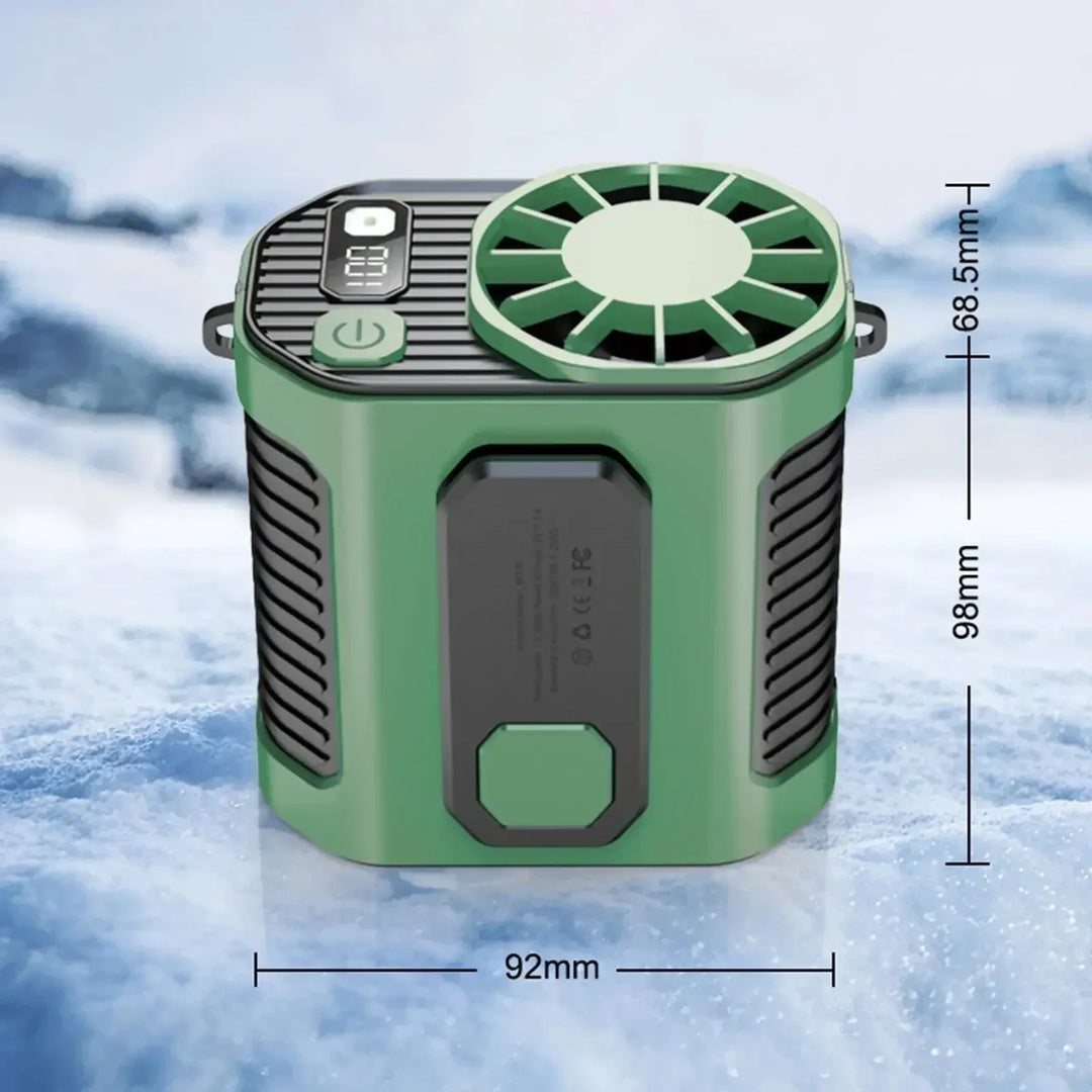 Portable Waist Fan - Strong Wind Hanging Neck Fan with Power Bank and LED Lighting for Outdoor Sports and Work | Kalsten