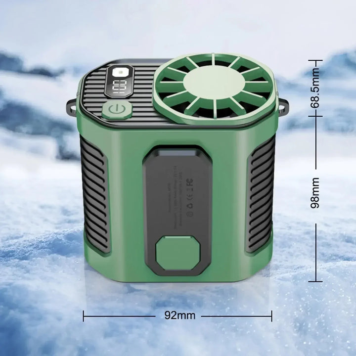 Portable Waist Fan - Strong Wind Hanging Neck Fan with Power Bank and LED Lighting for Outdoor Sports and Work | Kalsten