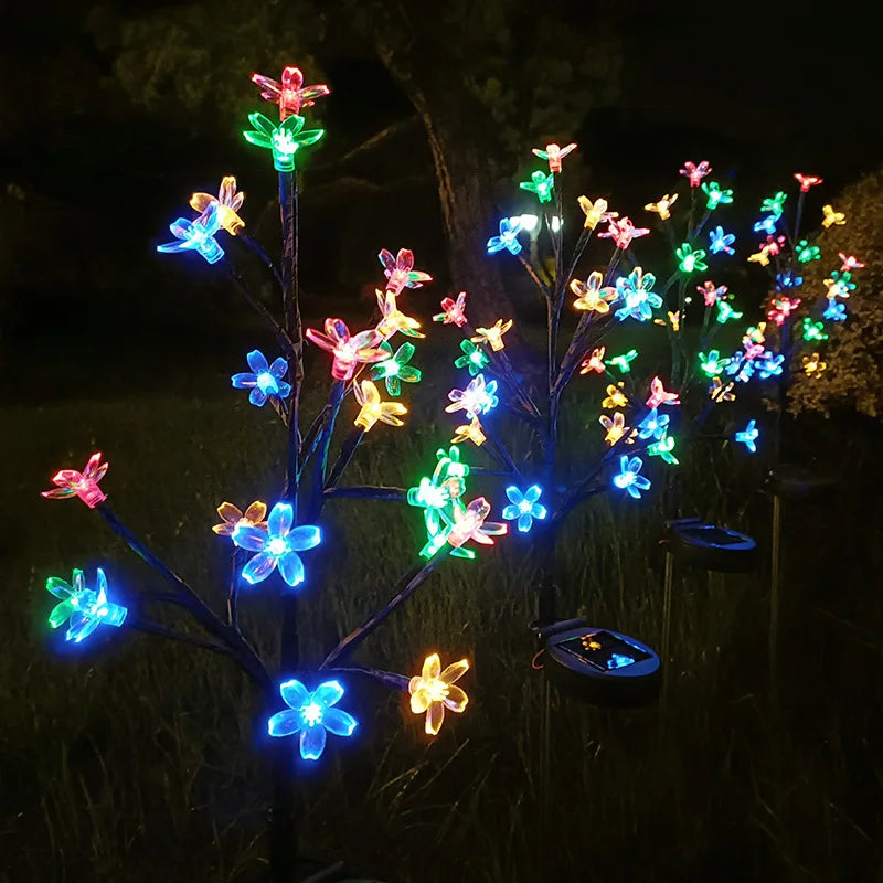 Sakura Tree Solar Flower Pathway Outdoor Lights | Kalsten