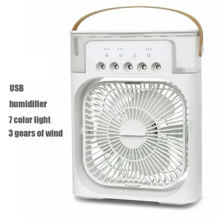 3 In 1 Fan AIr Conditioner Household Small Air Cooler LED Night Light Portable Humidifier Air Adjustment Fan Office Home Fan New | Kalsten
