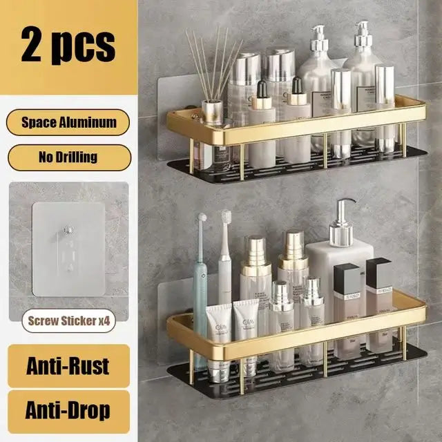 Shower shelf without drilling aluminum | Kalsten