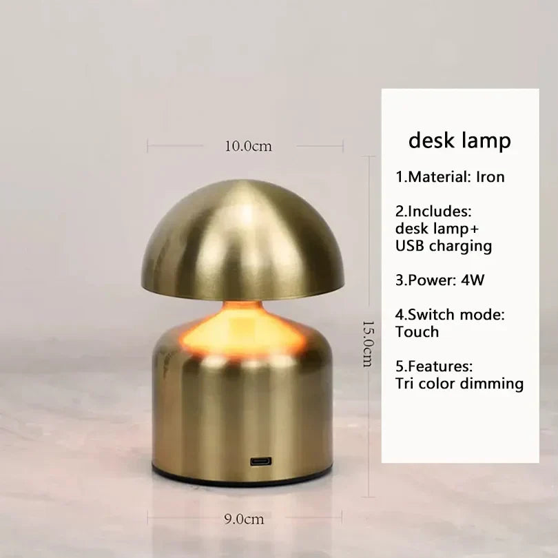 LumoVerde LED table lamp | Rechargeable | 3 color temperatures & touch dimmer | 4W | 5V | Kalsten
