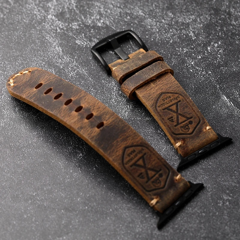Kalsten | Handcrafted genuine leather cowhide Apple Watch band